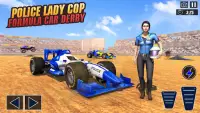 Police Formula Car Derby Games Screen Shot 0
