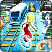 Snow Princess Subway Surf: Rush Run In Frozen Rail