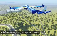 Uçan tren simülatör 2018 fütüristik tren oyunlar Screen Shot 13