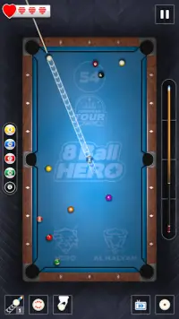 8 Ball Hero – Billard américain jeu de logique Screen Shot 2