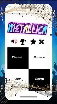 Metallica Piano Tiles Screen Shot 0