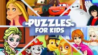 Cartoon jigsaw puzzles for kids Screen Shot 0