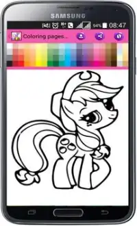 Coloring pages for Pony Screen Shot 2