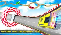 carro de táxi mega rampa jogos acrobacias d carros Screen Shot 4