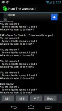 Hunt the Wumpus 2 (with ads) Screen Shot 2