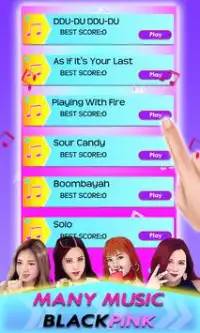 Lovesick Girls - BLACKPINK Piano Tiles KPOP Screen Shot 4