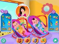 Twins Caring - Baby Games Screen Shot 4