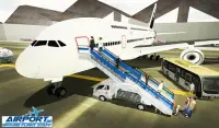 3D Airport Grond Vlucht Staf Screen Shot 9