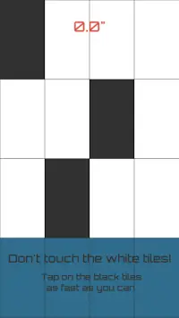 Black and White Piano Tiles Screen Shot 1