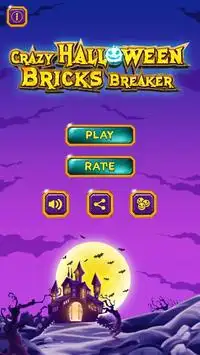 Crazy Halloween Bricks Breaker Screen Shot 0