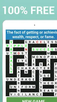 Crossword Puzzle Free Classic Word Game Offline Screen Shot 14
