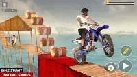 MotorCycle Stunt Game Racing Game - Offline Games Screen Shot 1
