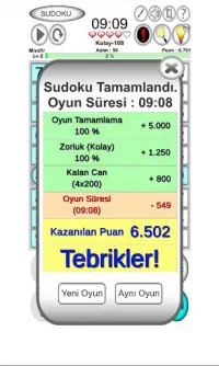 Sudoku 123 İnternetsiz Türkçe Screen Shot 20