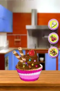 कप केक खाना पकाने का खेल Screen Shot 6