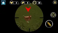 tir au poulet II tireur de sniper Screen Shot 1