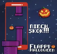Flappy Halloween: noc dyni skokowych rur Screen Shot 0