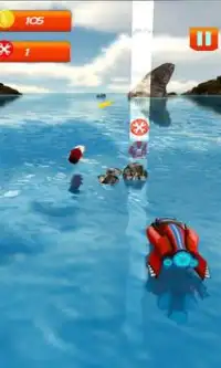 Jet boat racing 3D: water surfer driving game Screen Shot 8