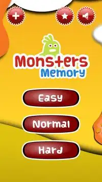 Monsters Memory Game Screen Shot 0