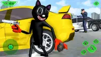 Cartoon Cat Crime City Hero 3D: Gangster Mafia Cat Screen Shot 0
