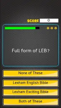 Bible game abbreviations 2 Screen Shot 1