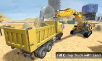 Ciężki Koparka Dump Truck 3D Screen Shot 2