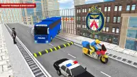 Polizei Bus Gefangener Transport sim Screen Shot 4