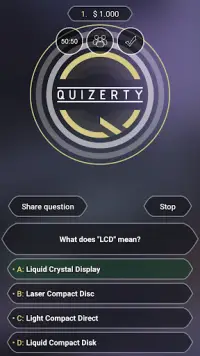 Quizerty Quiz Show: Test Your Knowledge! Screen Shot 0