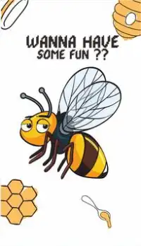 Arte do pixel da abelha - cor da caixa de areia Screen Shot 0