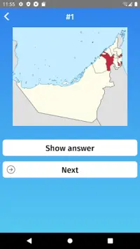 United Arab Emirates: Emirates Map Quiz Game Screen Shot 4