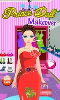 Salon boneka gadis game Screen Shot 0