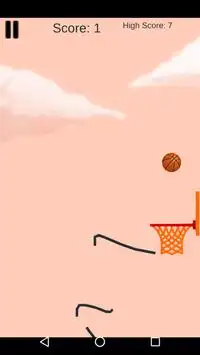 Draw Line Basketball: Bouncy Hoop Online Dunk Shot Screen Shot 2