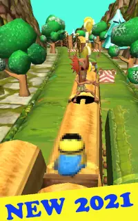 Subway Banana Run 3D : Jungle Dash Adventure Screen Shot 2