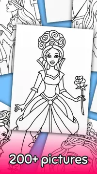 Princess Coloring Game Screen Shot 10