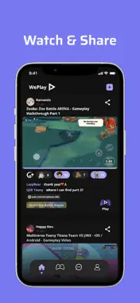 WePlay - Watch and Play Screen Shot 2