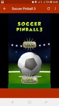 لعبة الكرة والدبابيس Soccer Pinball Games Screen Shot 0