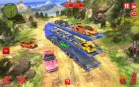 الطرق الوعرة سيارة الناقل مقطورة شاحنة ألعاب 2018 Screen Shot 0