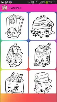 Coloring Book Pages Shopkins Screen Shot 6