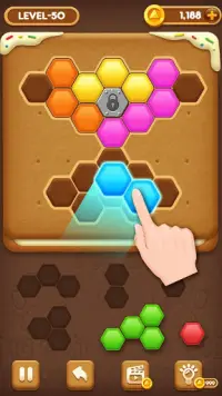 Cookie Puzzle: Hexa Screen Shot 1
