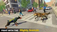 Police Dog VS Wild Wolf Attack Survival City Screen Shot 4