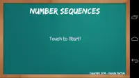 Number Sequences Screen Shot 0