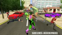 Flying Ninja Hero Crime Simulator Gangster Chase Screen Shot 2