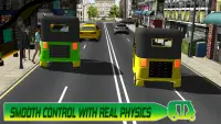 Modern auto tuk tuk Real rickshaw game 2021 Screen Shot 7