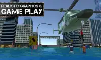هليكوبتر سيم الانقاذ الفيضانات Screen Shot 1
