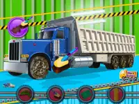 トラックの洗浄車のゲーム Screen Shot 2