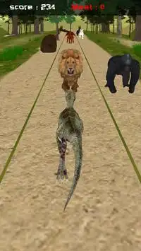 Jungle Raptor Run 3D Screen Shot 4