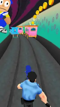 Ninja Hattori Games : Subway Screen Shot 1