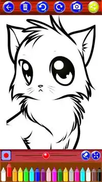 Funny Cat Coloring Pages Screen Shot 0