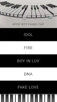 KPOP BTS - Piano Tap Free Screen Shot 0