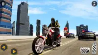US Police Bike 2020 - Gangster Chase City Game 3D Screen Shot 2