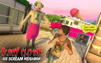 Scary Clown Ice Scream Neighbor - New Horror Games Screen Shot 8